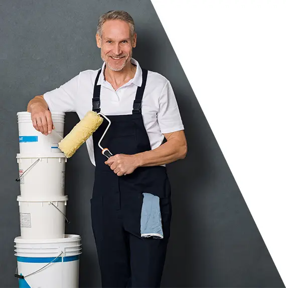 Construction engineers at building site